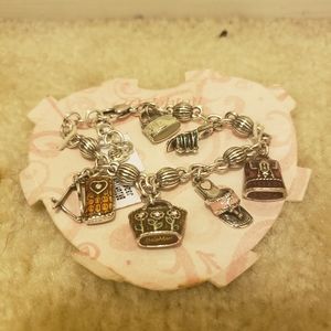 Brighton Summer Favorites Charm Shoe Purse Bracelet